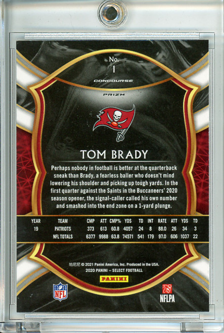 Tom Brady 2020 Select #1 Concourse Silver (4)