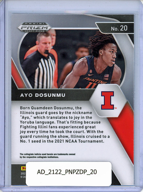 Ayo Dosunmu 2021-22 Prizm Draft Picks #20