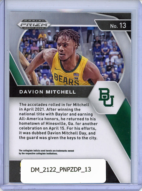 Davion Mitchell 2021-22 Prizm Draft Picks #13