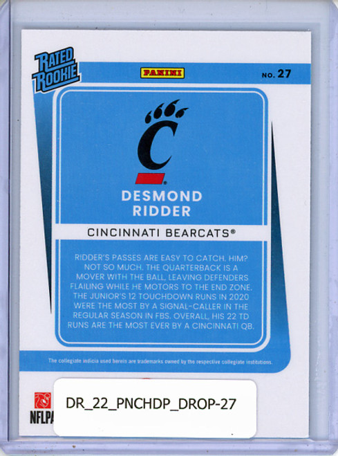 Desmond Ridder 2022 Chronicles Draft Picks, Donruss Optic #27