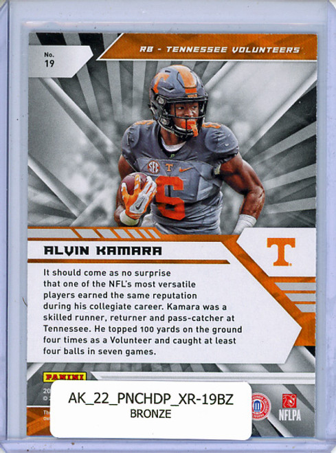 Alvin Kamara 2022 Chronicles Draft Picks, XR #19 Bronze