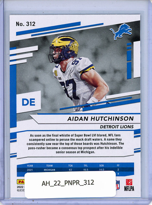 Aidan Hutchinson 2022 Prestige #312