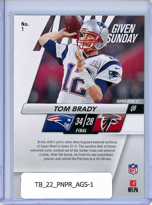 Tom Brady 2022 Prestige, Any Given Sunday #1