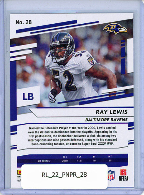 Ray Lewis 2022 Prestige #28
