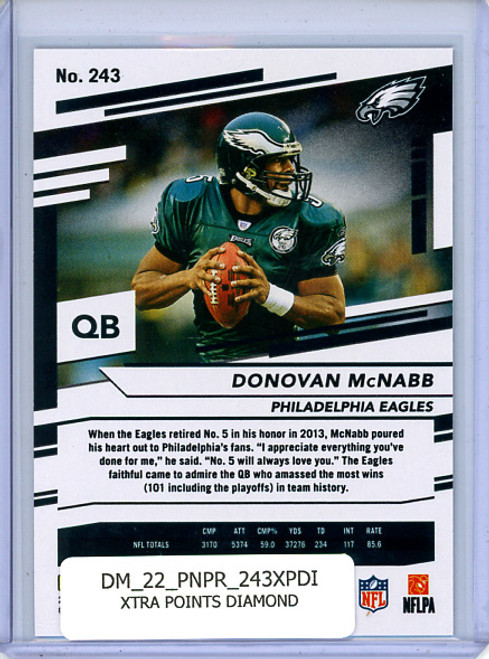 Donovan McNabb 2022 Prestige #243 Xtra Points Diamond