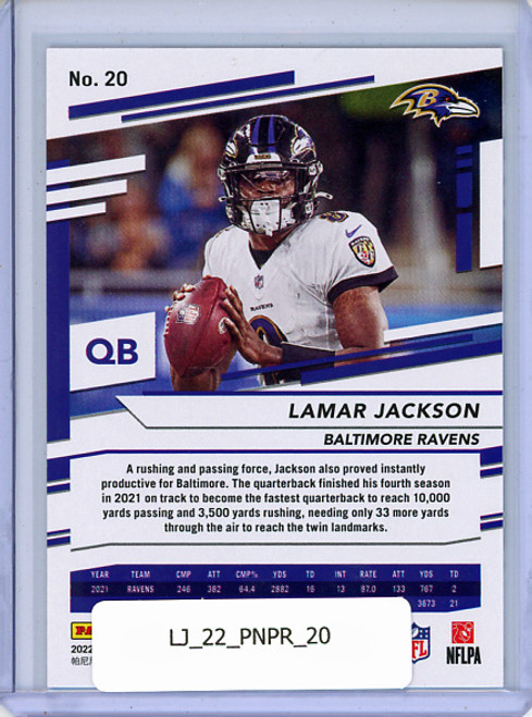 Lamar Jackson 2022 Prestige #20