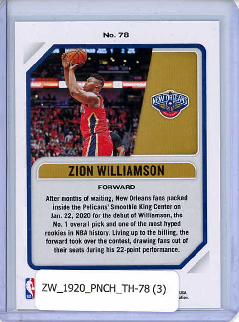 Zion Williamson 2019-20 Chronicles, Threads #78 (3)