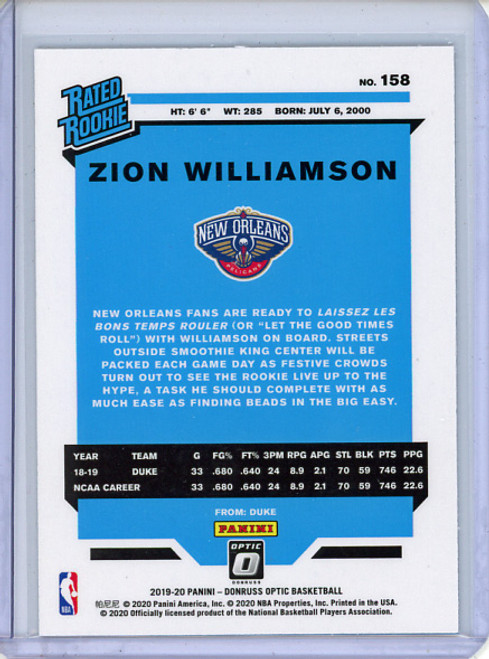 Zion Williamson 2019-20 Donruss Optic #158 (6)