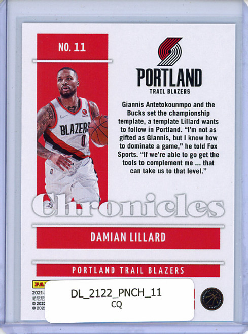 Damian Lillard 2021-22 Chronicles #11 (CQ)