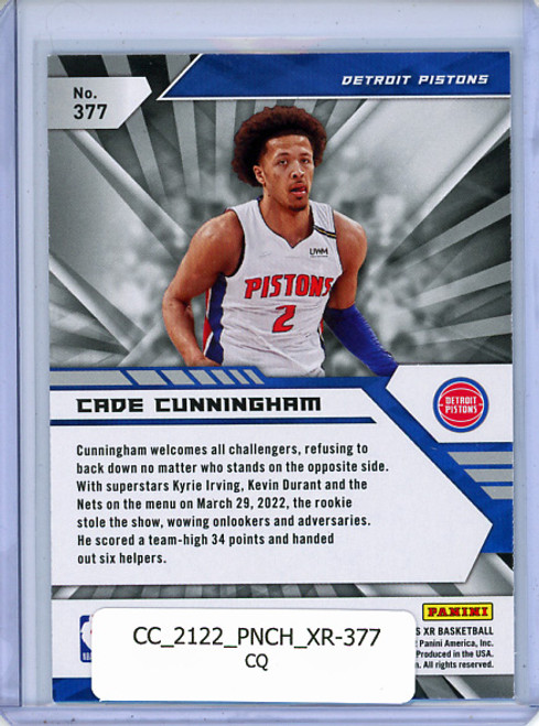 Cade Cunningham 2021-22 Chronicles, XR #377 (CQ)