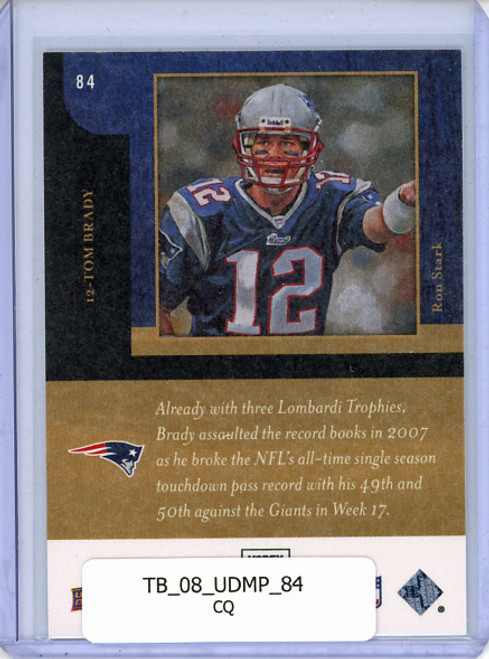 Tom Brady 2008 UD Masterpieces #84 (CQ)