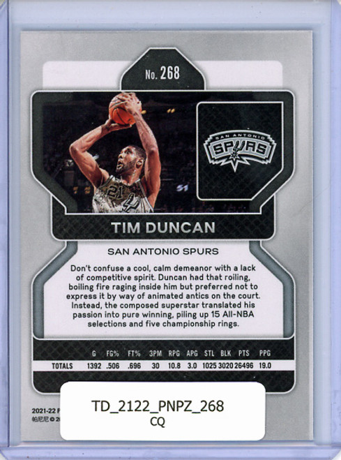 Tim Duncan 2021-22 Prizm #268 (CQ)