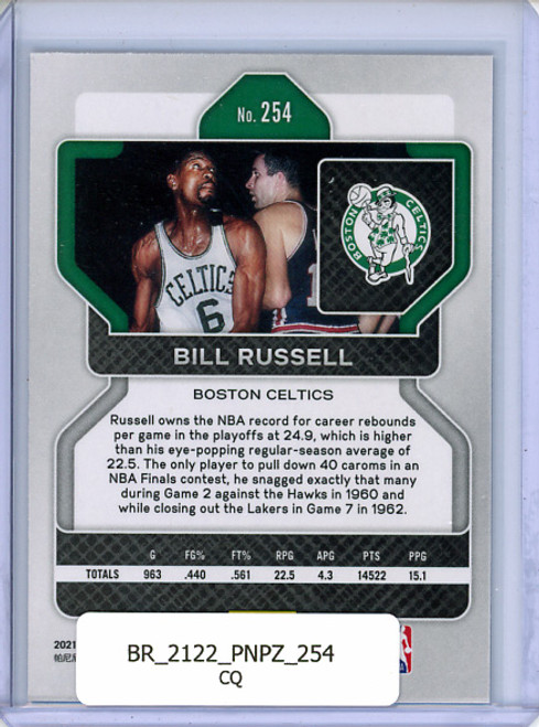 Bill Russell 2021-22 Prizm #254 (CQ)