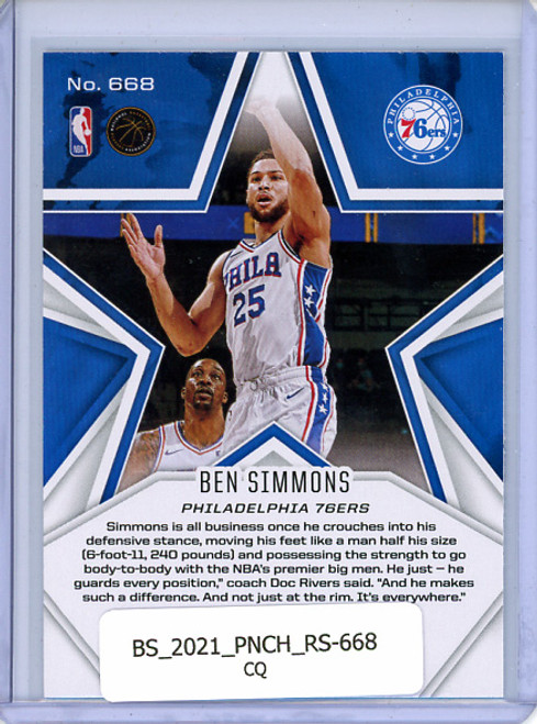 Ben Simmons 2020-21 Chronicles, Rookies & Stars #668 (CQ)