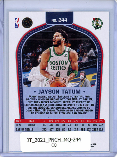 Jayson Tatum 2020-21 Chronicles, Marquee #244 (CQ)