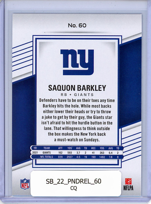 Saquon Barkley 2022 Donruss Elite #60 (CQ)