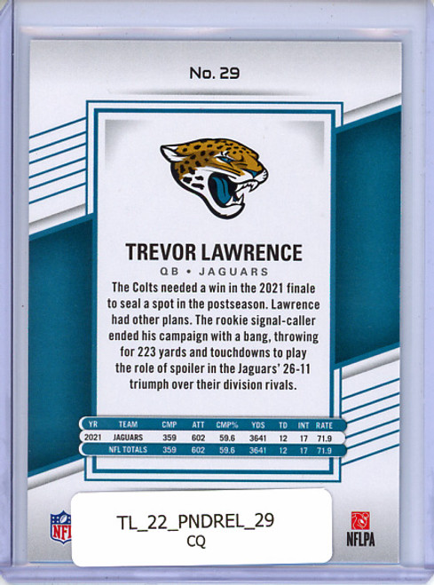 Trevor Lawrence 2022 Donruss Elite #29 (CQ)