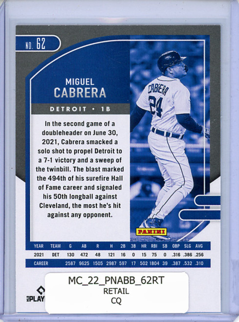 Miguel Cabrera 2022 Absolute #62 Retail (CQ)