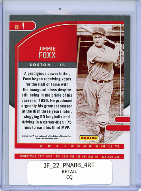 Jimmie Foxx 2022 Absolute #4 Retail (CQ)