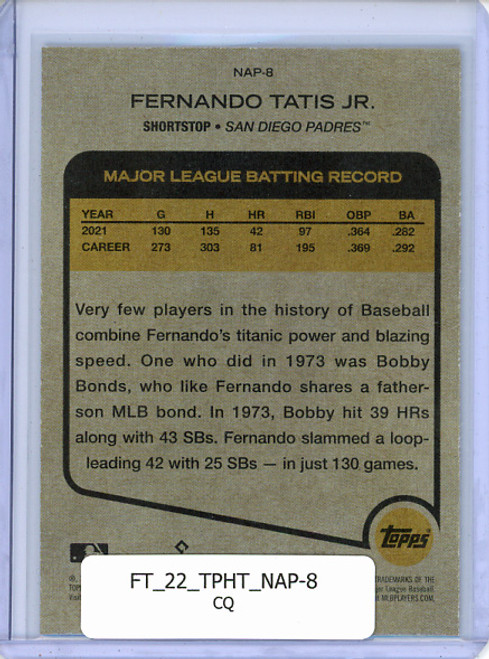 Fernando Tatis Jr. 2022 Heritage, New Age Performers #NAP-8 (CQ)