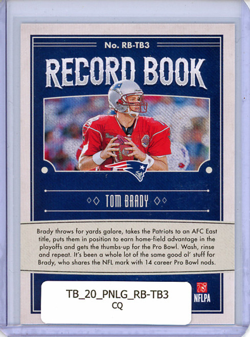 Tom Brady 2020 Legacy, Record Book #RB-TB3 (CQ)