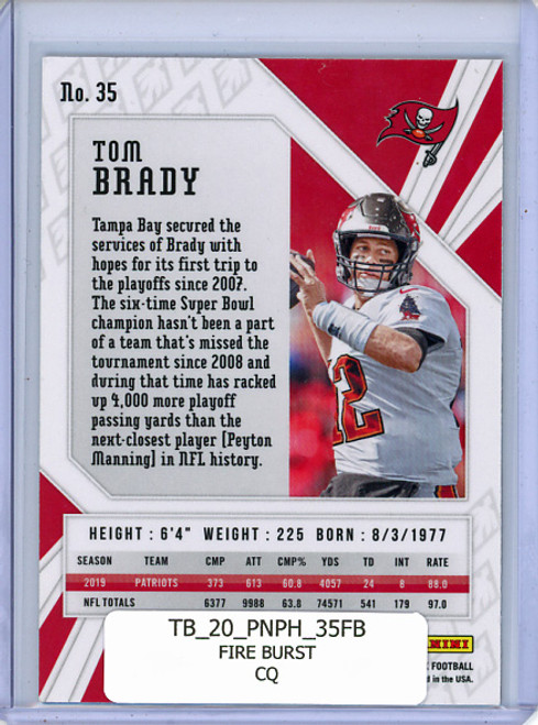 Tom Brady 2020 Phoenix #35 Fire Burst (CQ)