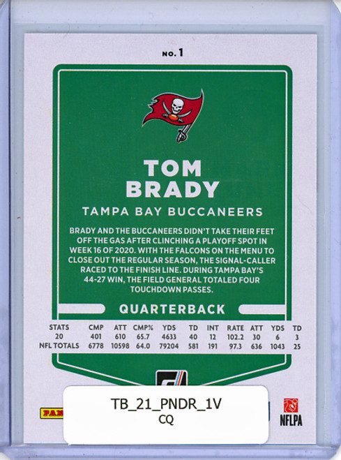Tom Brady 2021 Donruss #1 Variations (CQ)