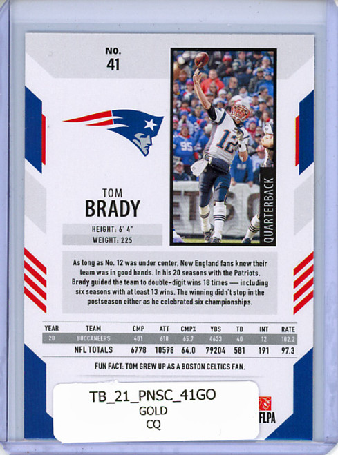 Tom Brady 2021 Score #41 Gold (CQ)