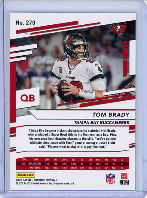 Tom Brady 2022 Prestige #273 Xtra Points Premium Red (#435/449) (CQ)