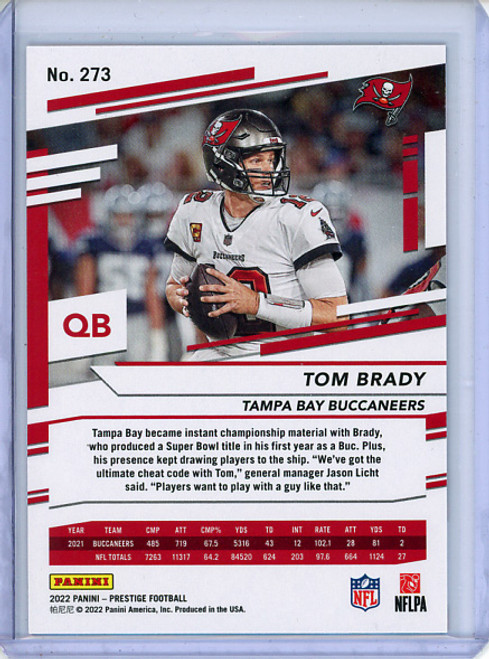 Tom Brady 2022 Prestige #273 Xtra Points Red (#200/449) (CQ)