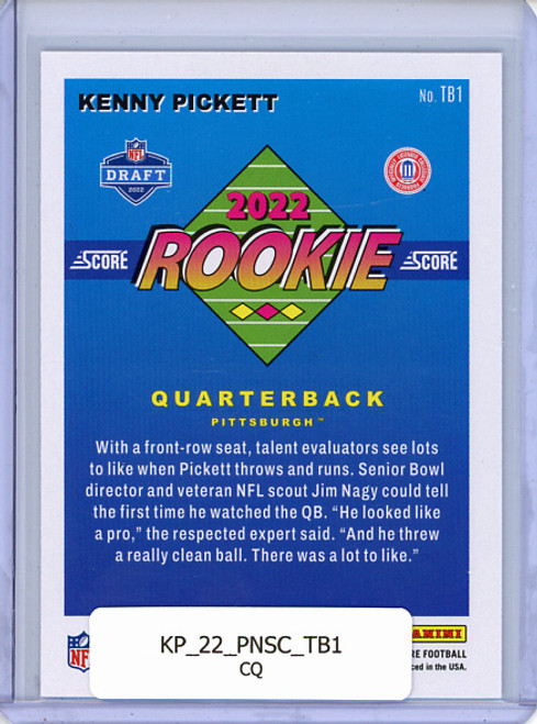 Kenny Pickett 2022 Score, 1992 Throwback Rookies #TB1 (CQ)