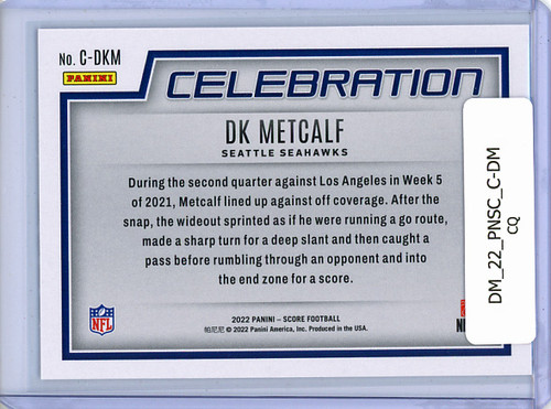 DK Metcalf 2022 Score, Celebration #C-DKM (CQ)