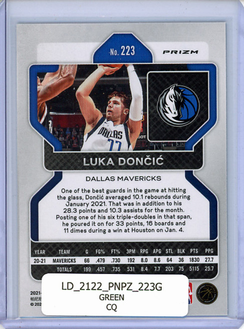 Luka Doncic 2021-22 Prizm #223 Green (CQ)