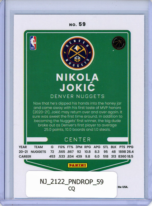 Nikola Jokic 2021-22 Donruss Optic #59 (CQ)