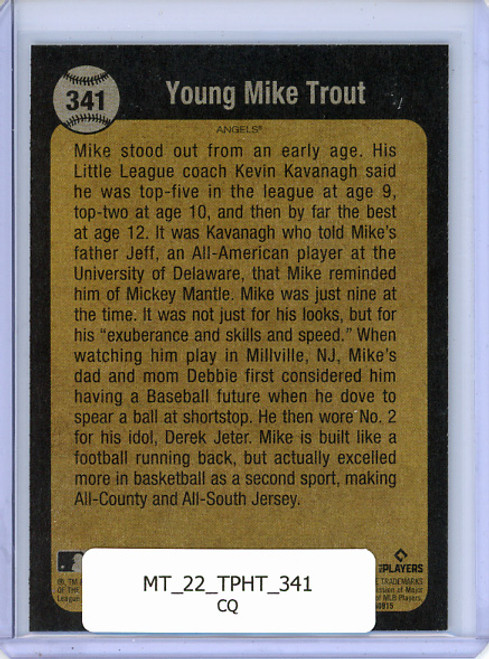 Mike Trout 2022 Heritage #341 Boyhood Photos of the Stars (CQ)