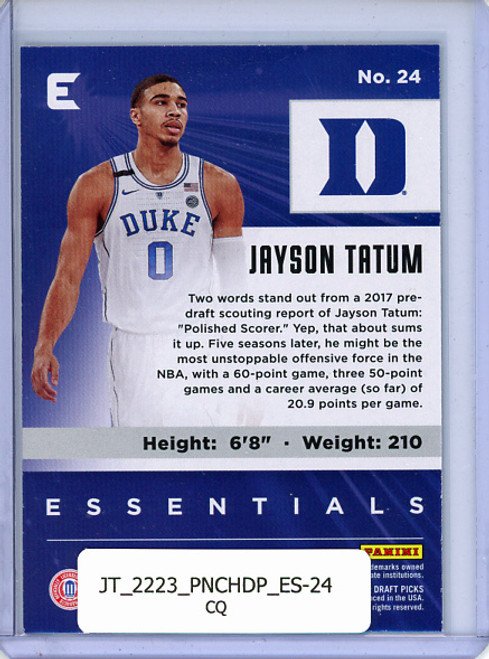 Jayson Tatum 2022-23 Chronicles Draft Picks, Essentials #24 (CQ)