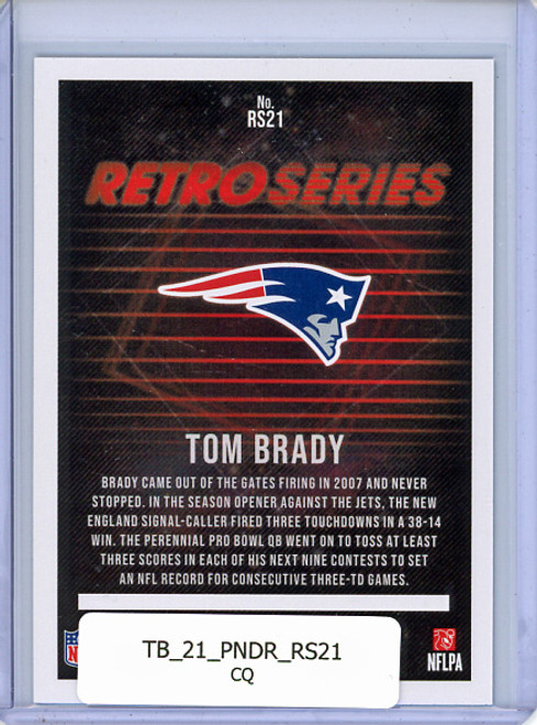 Tom Brady 2021 Donruss, Retro Series #RS21 (CQ)