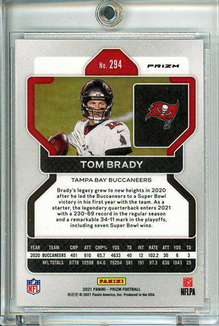 Tom Brady 2021 Prizm #294 Silver (1) (CQ)