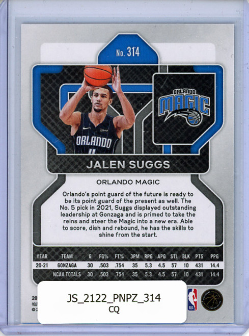 Jalen Suggs 2021-22 Prizm #314 (CQ)