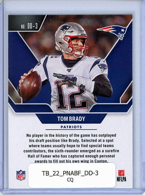 Tom Brady 2022 Absolute, Draft Diamonds #DD-3 (CQ)