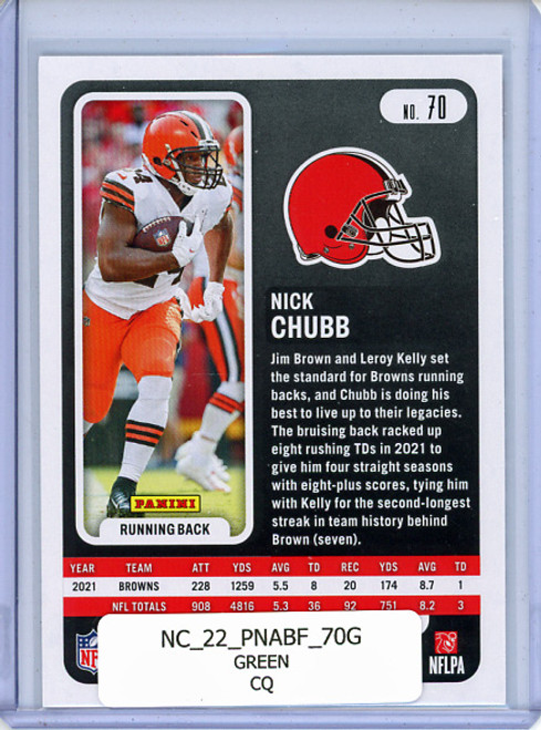 Nick Chubb 2022 Absolute #70 Green (CQ)