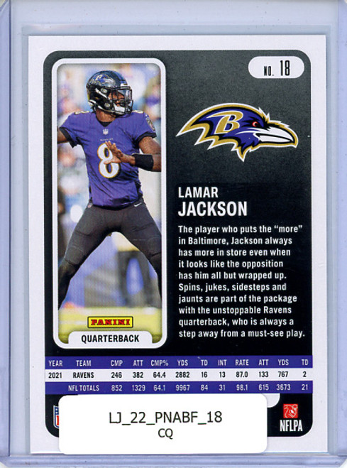 Lamar Jackson 2022 Absolute #18 (CQ)