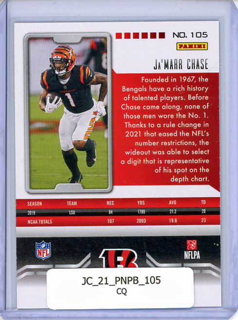 Ja'Marr Chase 2021 Playbook #105 (CQ)