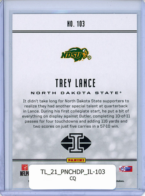 Trey Lance 2021 Chronicles Draft Picks, Illusions #103 (CQ)