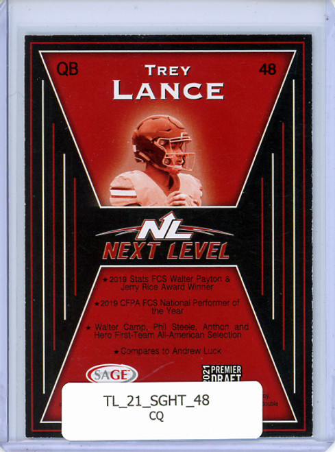 Trey Lance 2021 Sage Hit #48 Next Level (CQ)