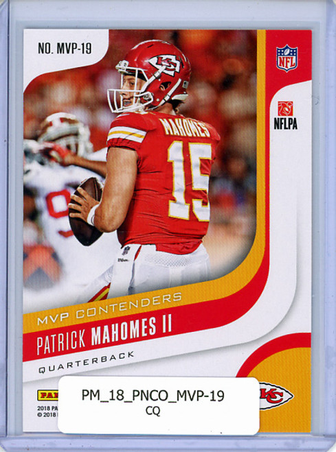 Patrick Mahomes II 2018 Contenders, MVP Contenders #MVP-19 (CQ)