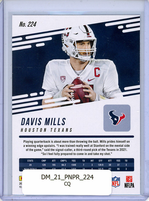 Davis Mills 2021 Prestige #224 (CQ)