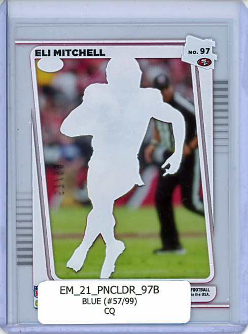 Eli Mitchell 2021 Clearly Donruss #97 Blue (#57/99) (CQ)