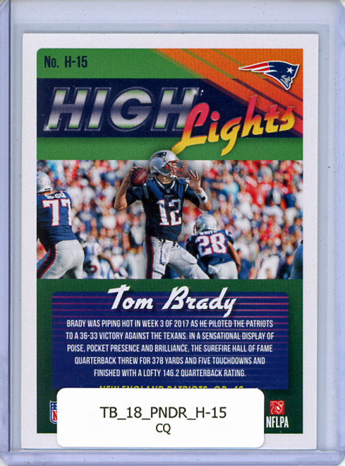 Tom Brady 2018 Donruss, Highlights #H-15 (CQ)