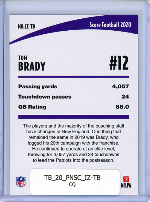 Tom Brady 2020 Score, In the Zone #IZ-TB (CQ)
